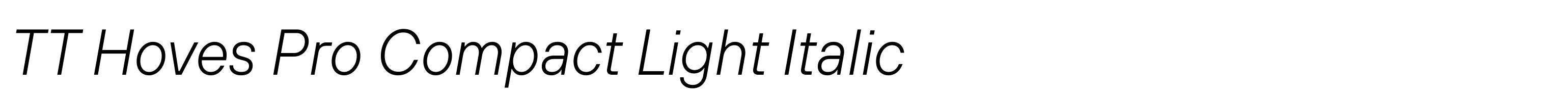 TT Hoves Pro Compact Light Italic